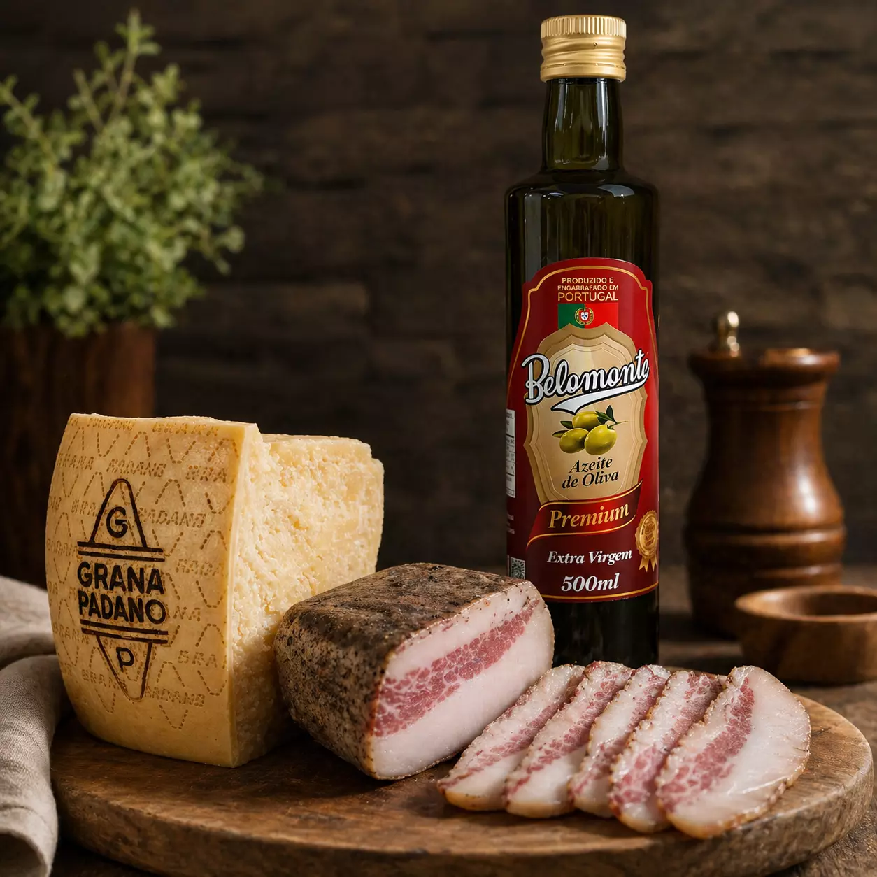 Kit Carbonara com Grana Padano, Guanciale e Azeite